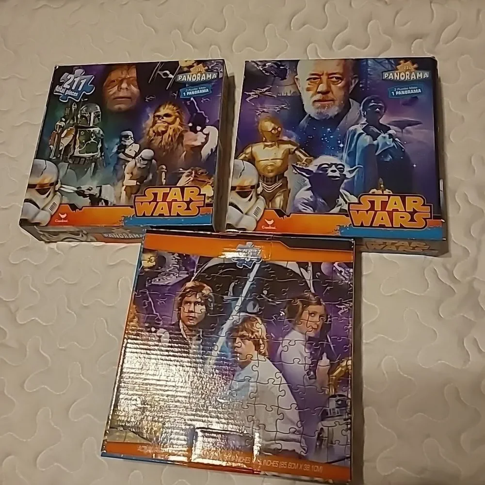 Set of Three Star Wars Panorama Puzzles